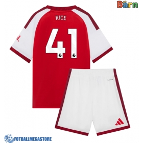Fotballdrakt Barn Arsenal Declan Rice #41 Hjemmedraktsett 2026-27 Kortermet (+ Korte bukser)